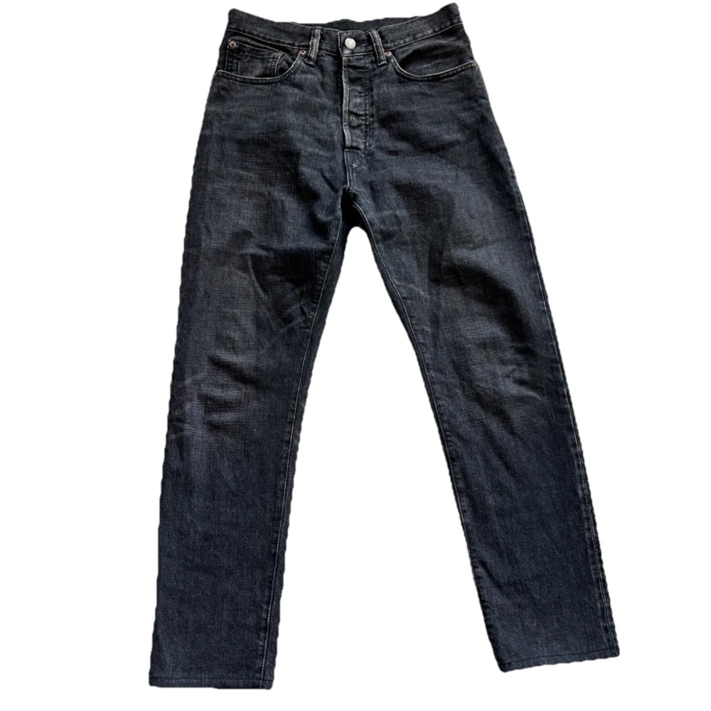 DOUBLE RL STRETCH SELVEDGE RRL VINTAGE STRAIGHT LEG BLACK JEANS 28 Trendy - Picture 9 of 9